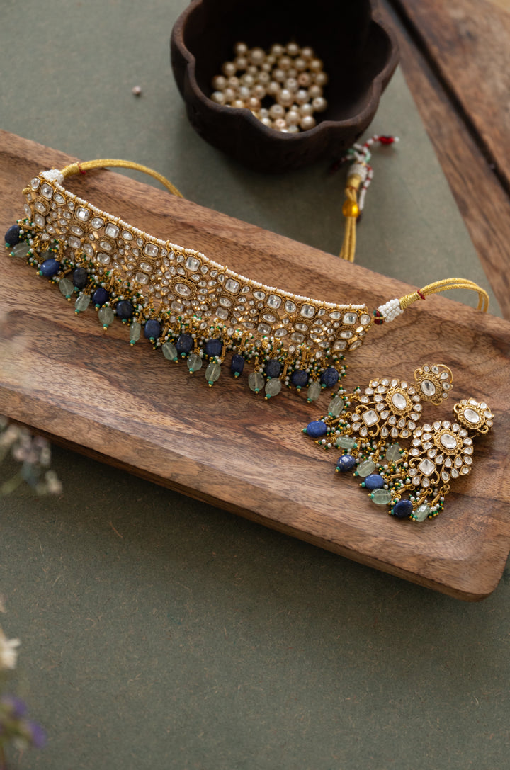 Tihaa Polki Necklace Set