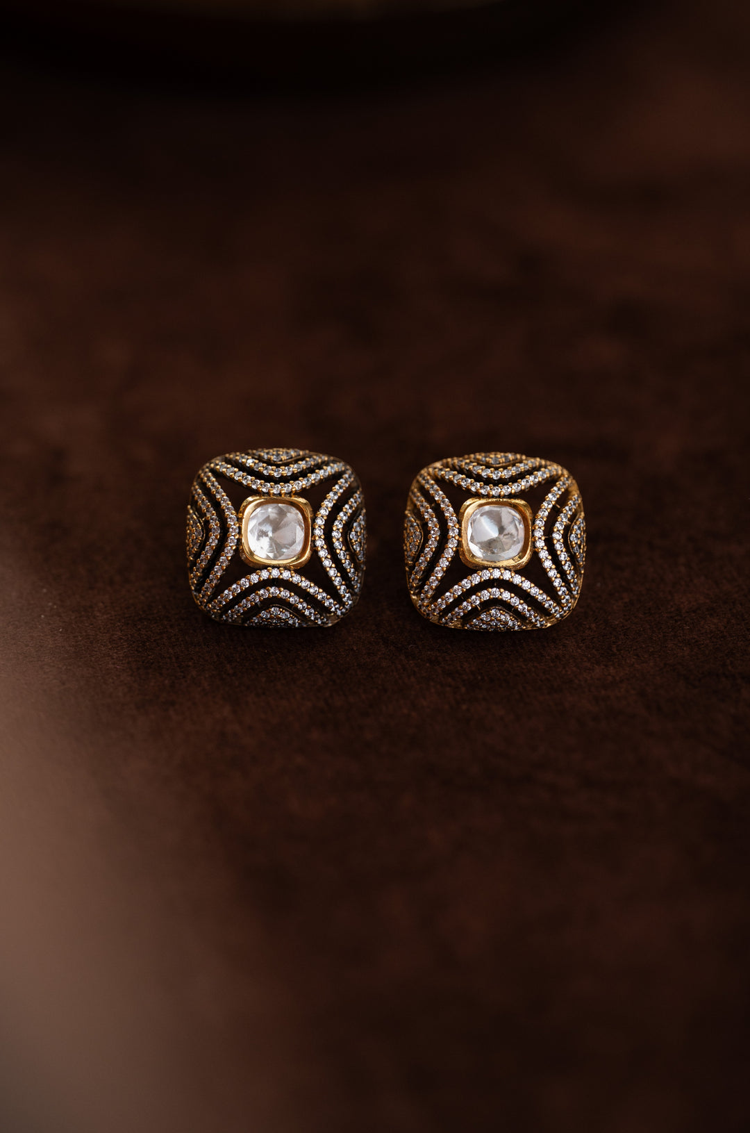 Zarmeen Polki Stud Earrings
