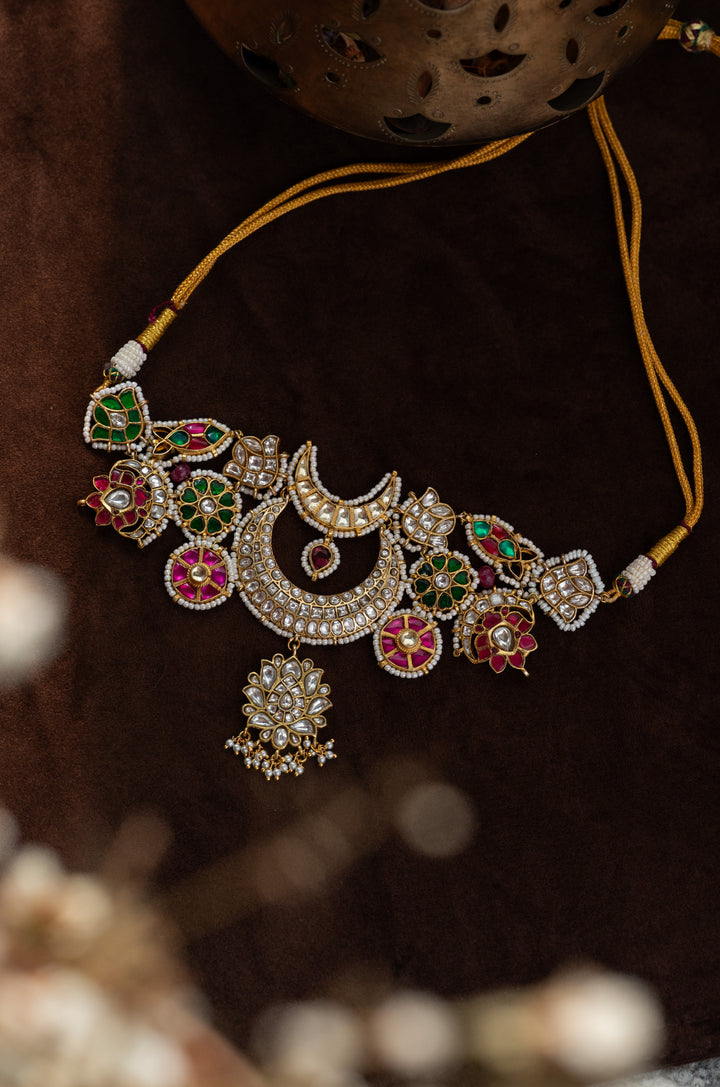 Rabani Multicolored Kundan Necklace