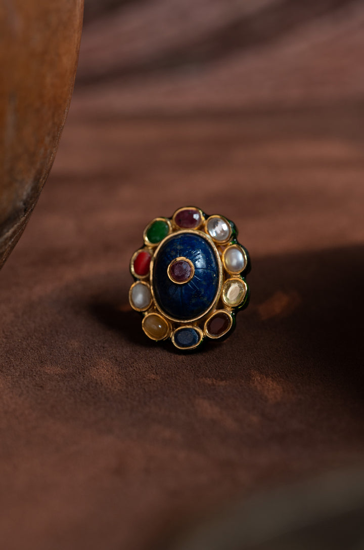 Ramya Navrattan Kundan Ring