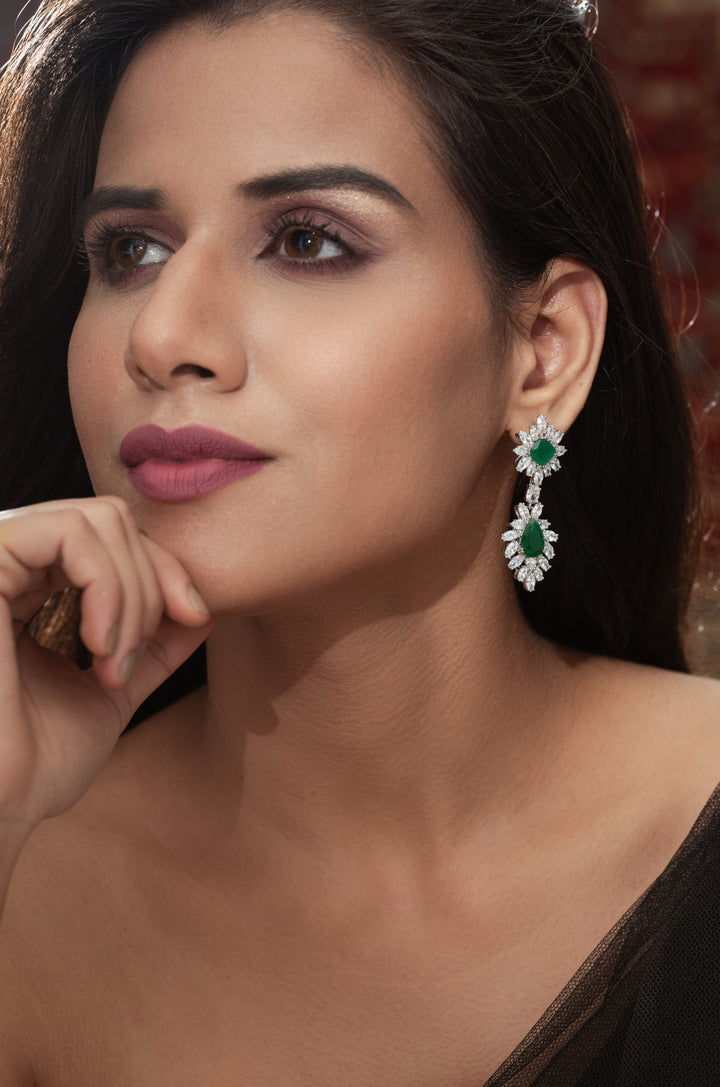 Vivian Green Victorian Earrings