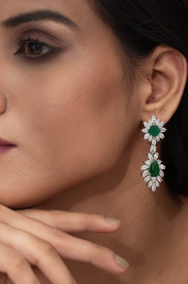 Vivian Green Victorian Earrings