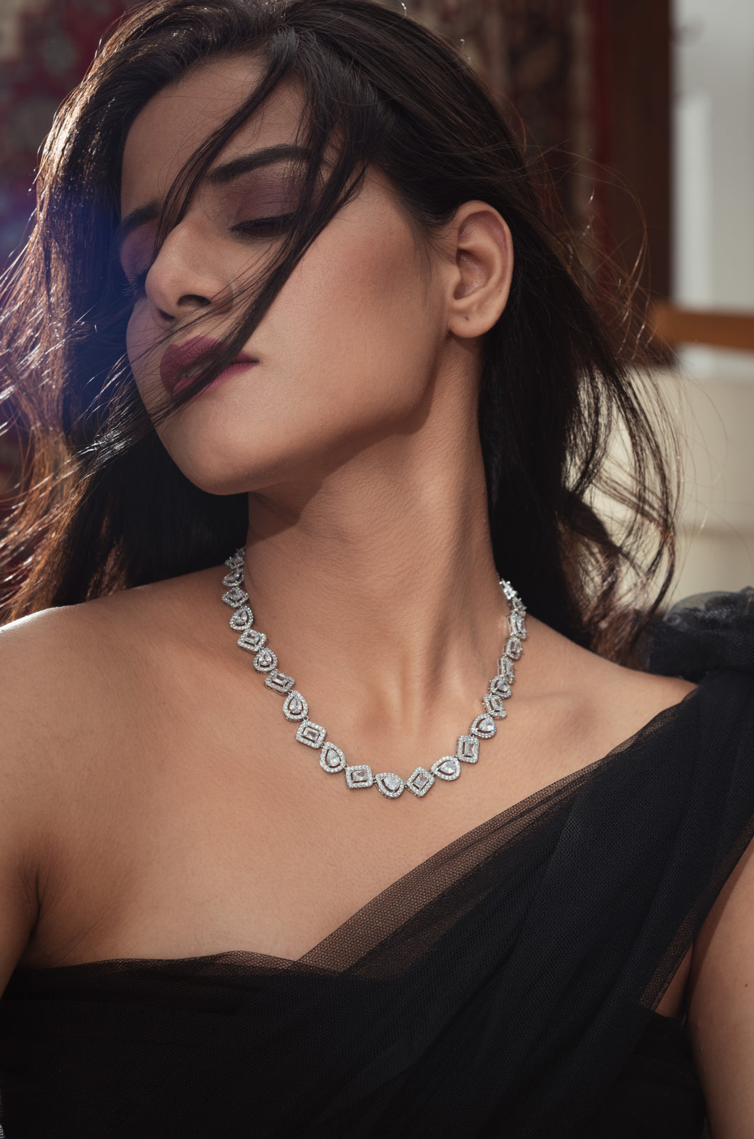 Aliyah Faux Diamond Necklace