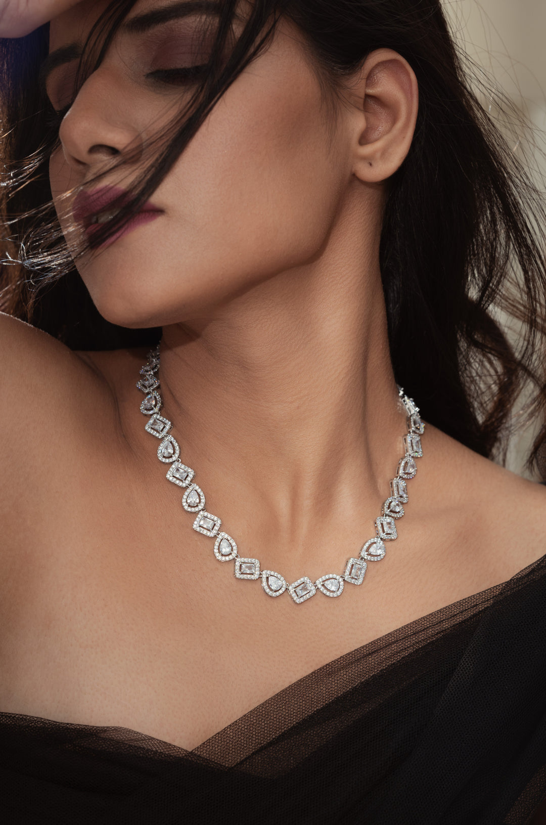 Aliyah Faux Diamond Necklace