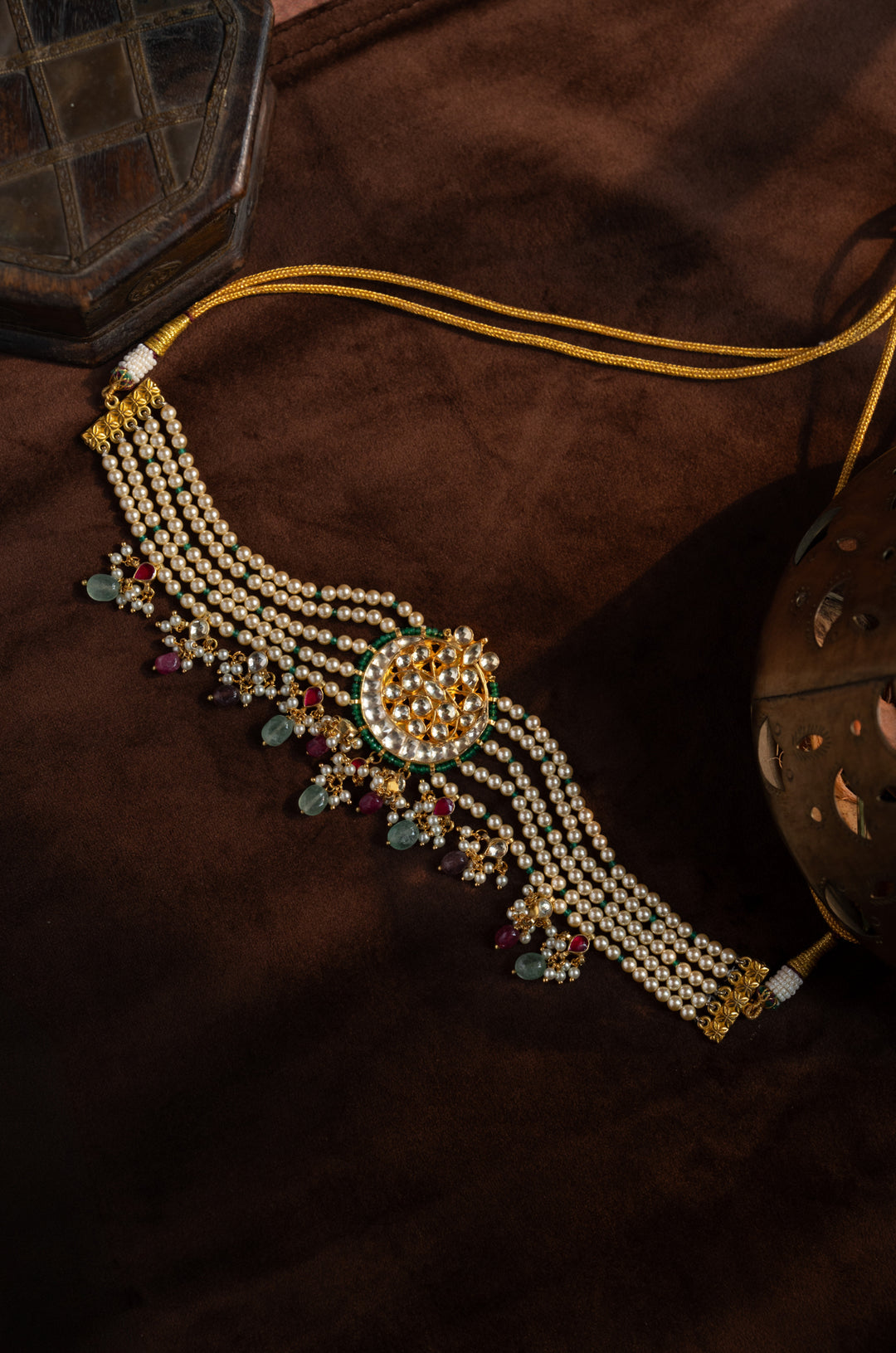 Noor Kundan And Pearls Necklace