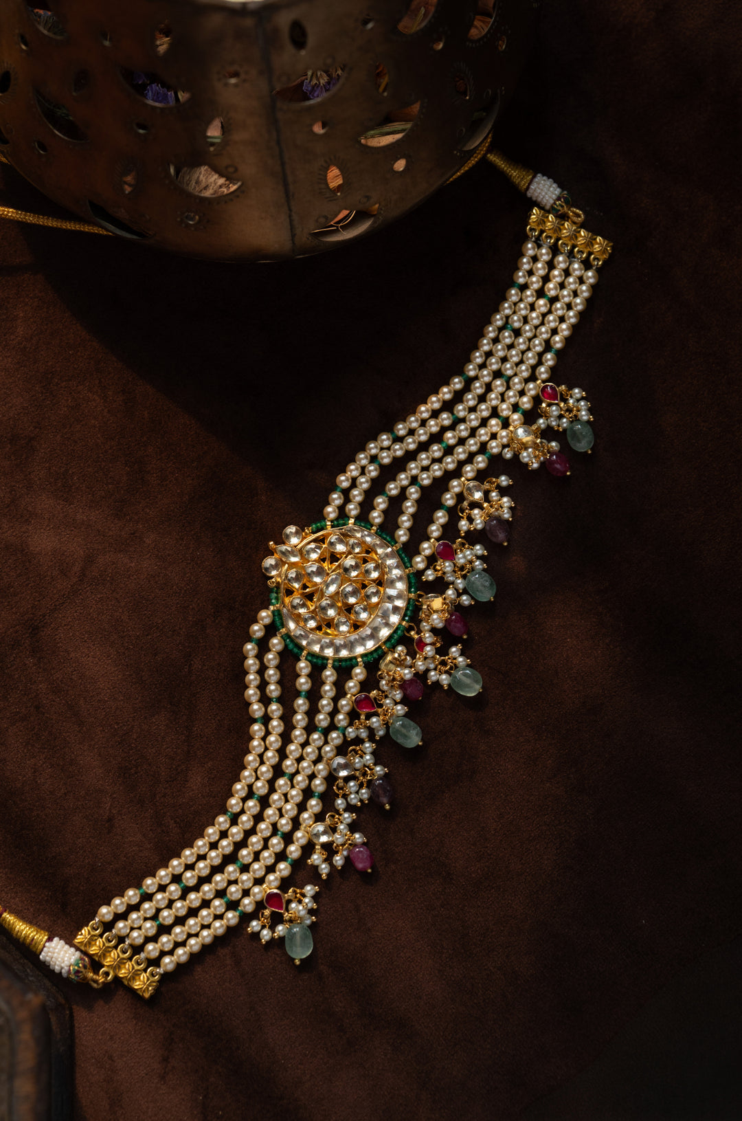 Noor Kundan And Pearls Necklace