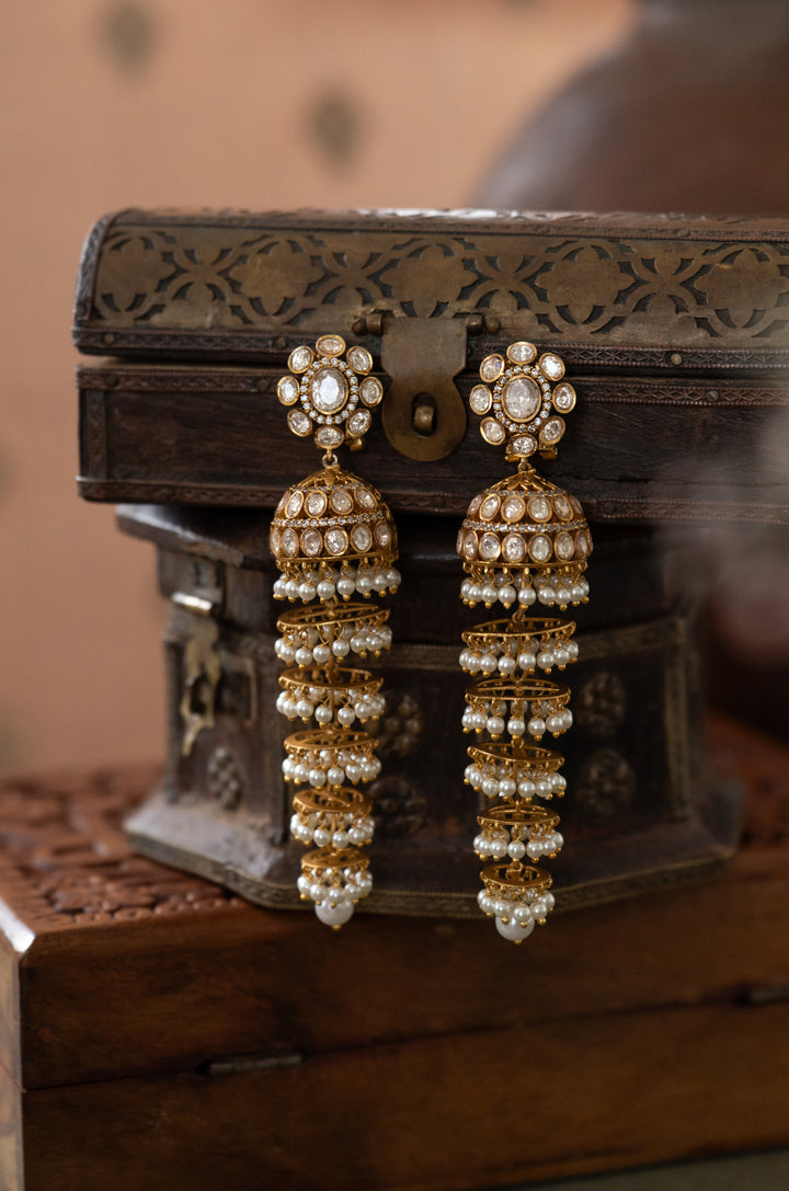Serena Polki Chandelier Earrings