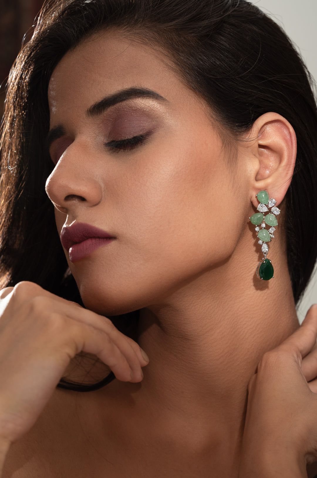 Sara Green Drop Earrings