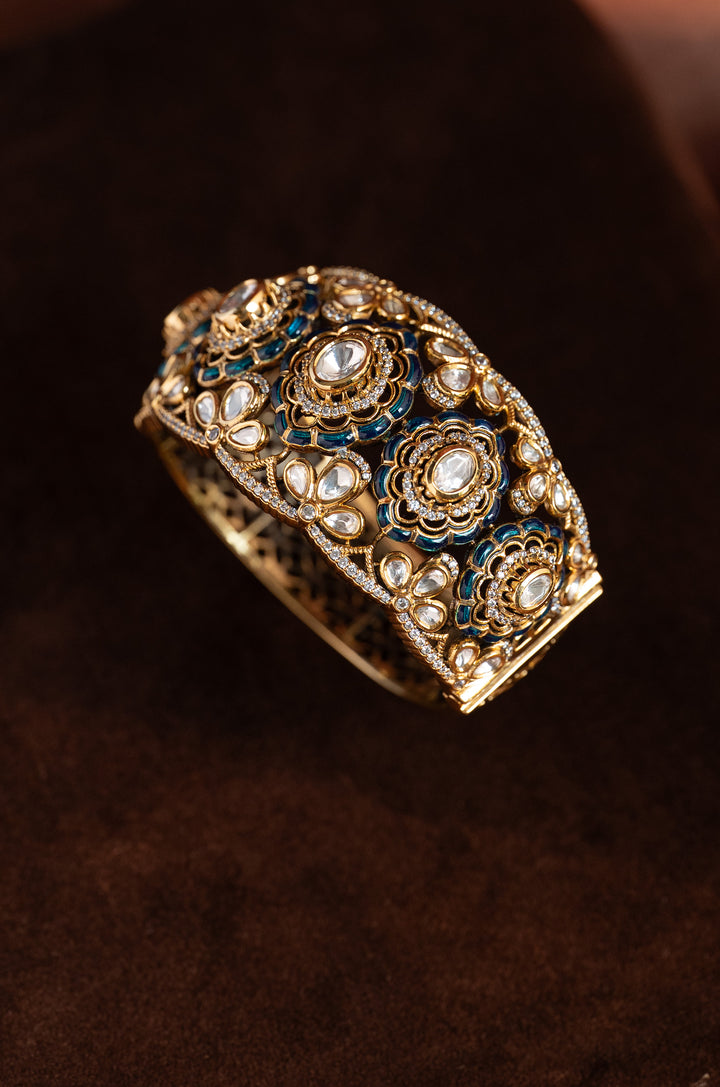 Zehnaz Polki Statement Bracelet