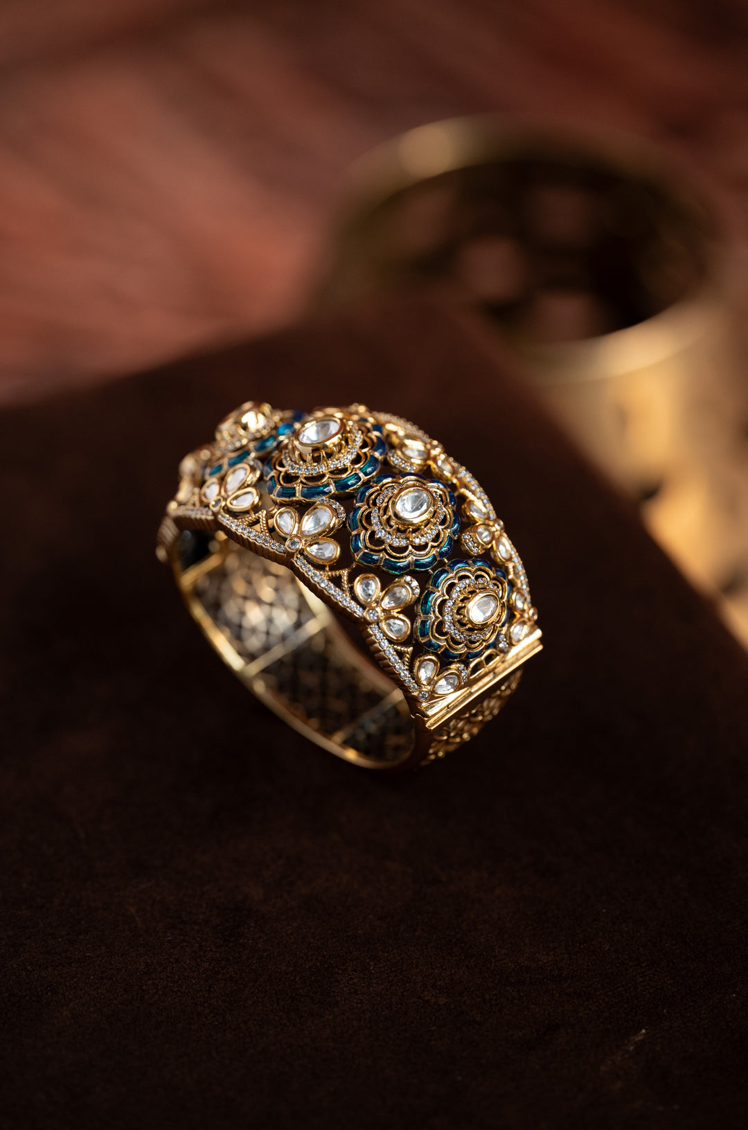 Zehnaz Polki Statement Bracelet