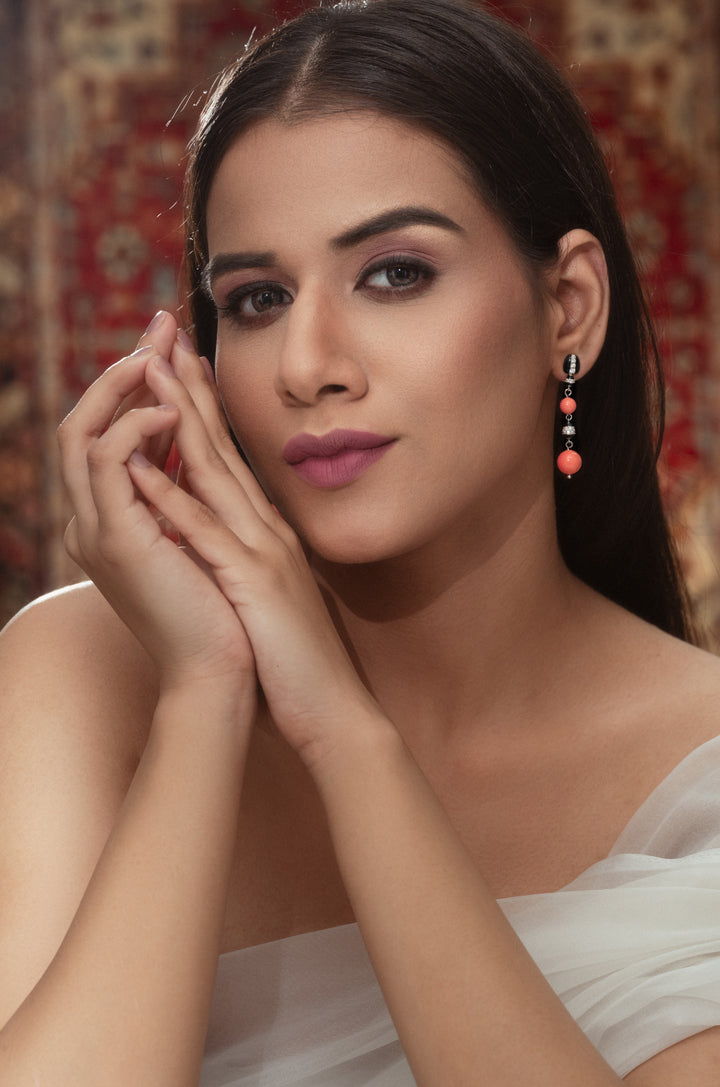 Aaliyah Coral Earrings
