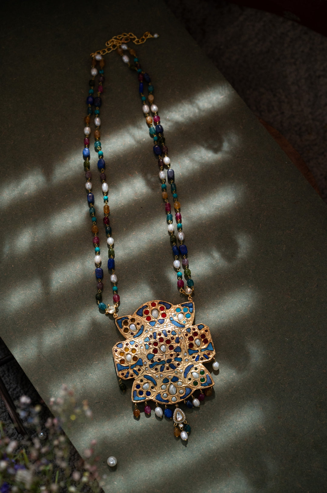 Shamala Multicolored Jadau Necklace