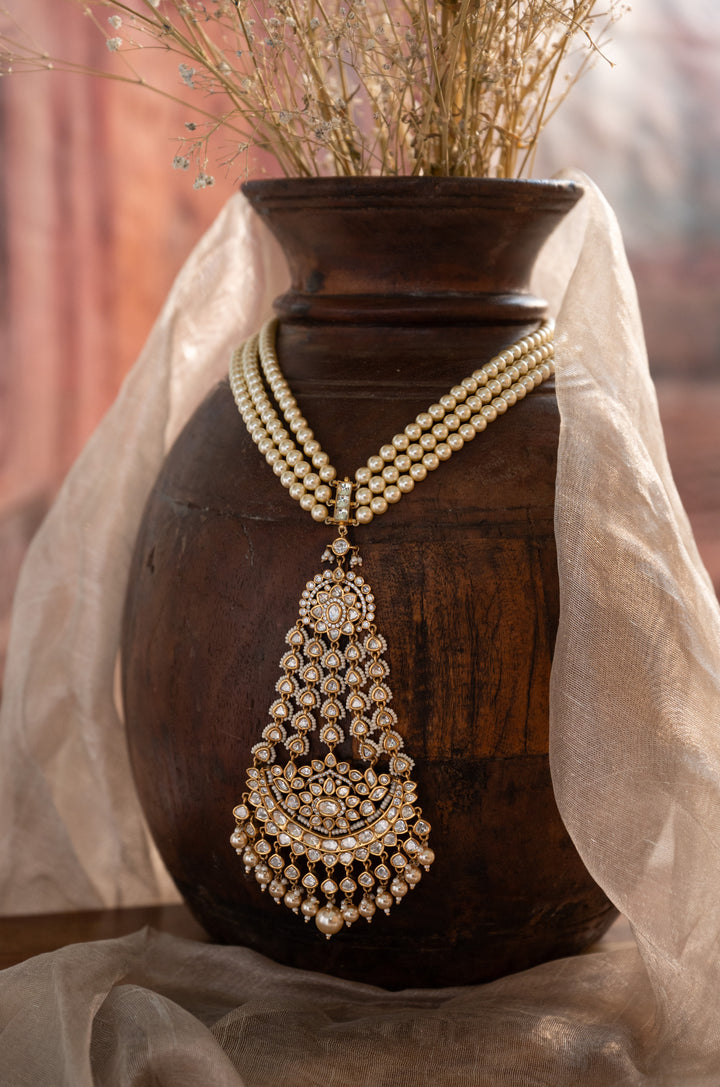 Zarisha Pearl Polki Necklace
