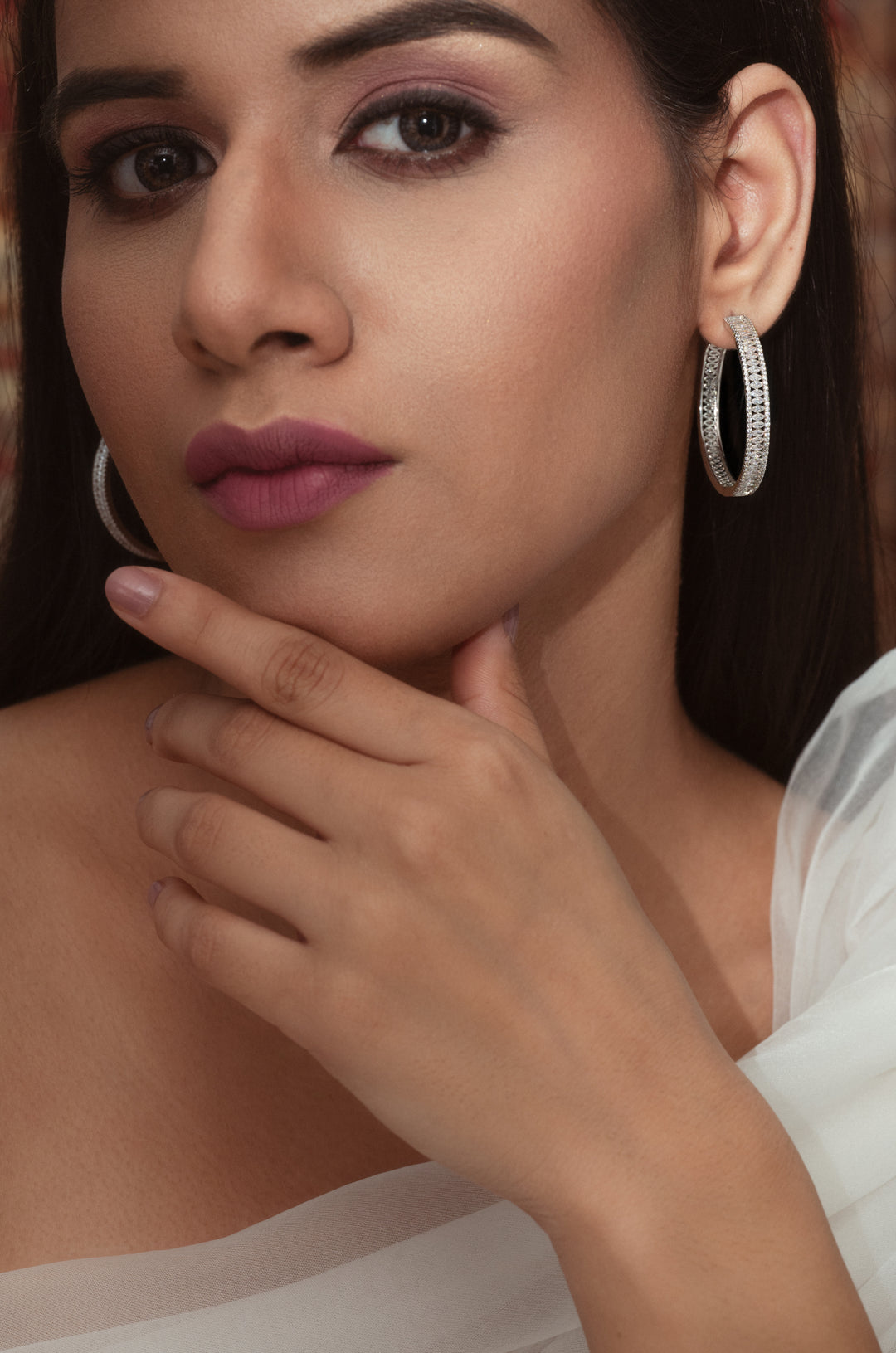 Hillary Silver Hoops