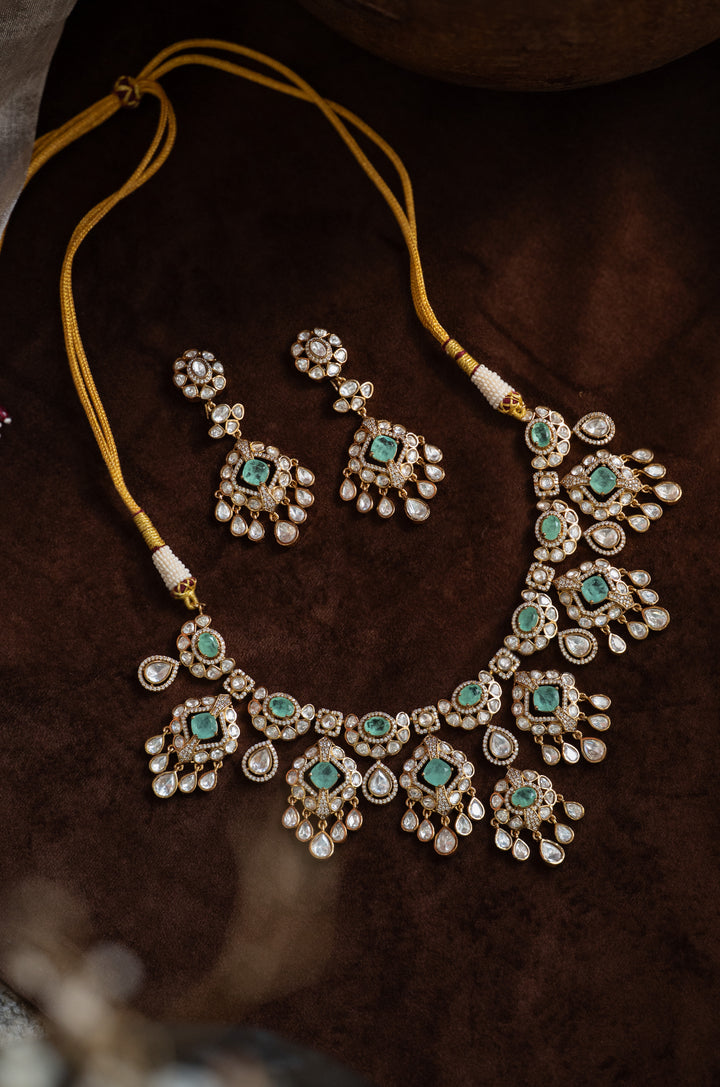 Elara Polki Statement Necklace Set