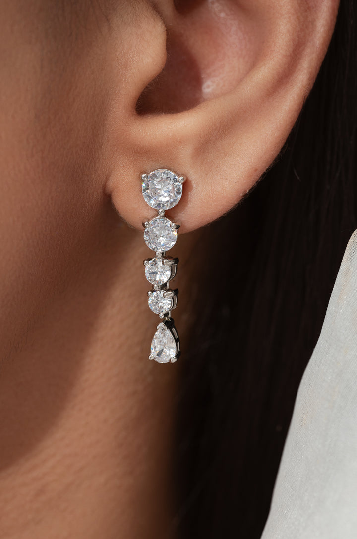 Mallory Silver Earrings