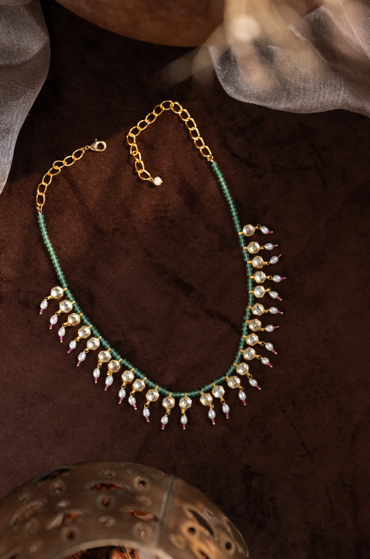 Parizad Mint Kundan Necklace