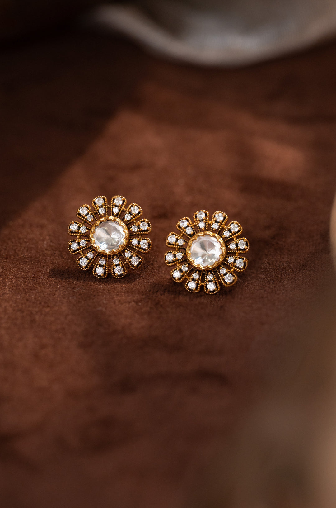 Aafreen Polki Stud Earrings