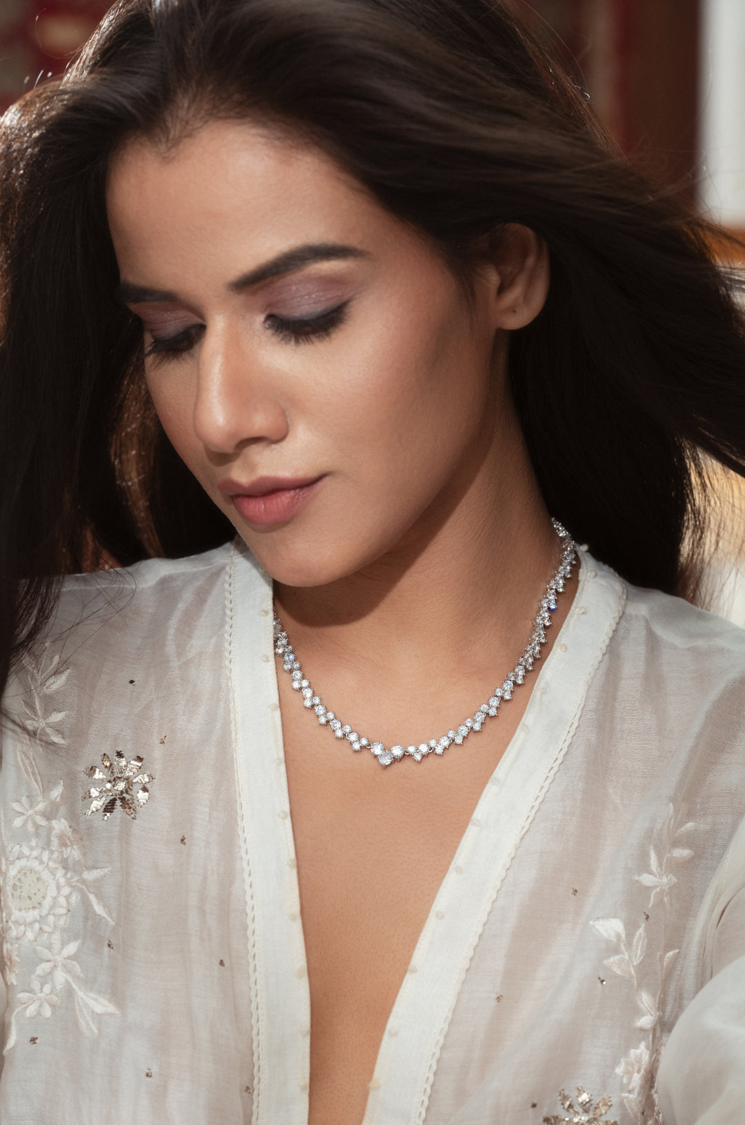 Embery Silver Necklace