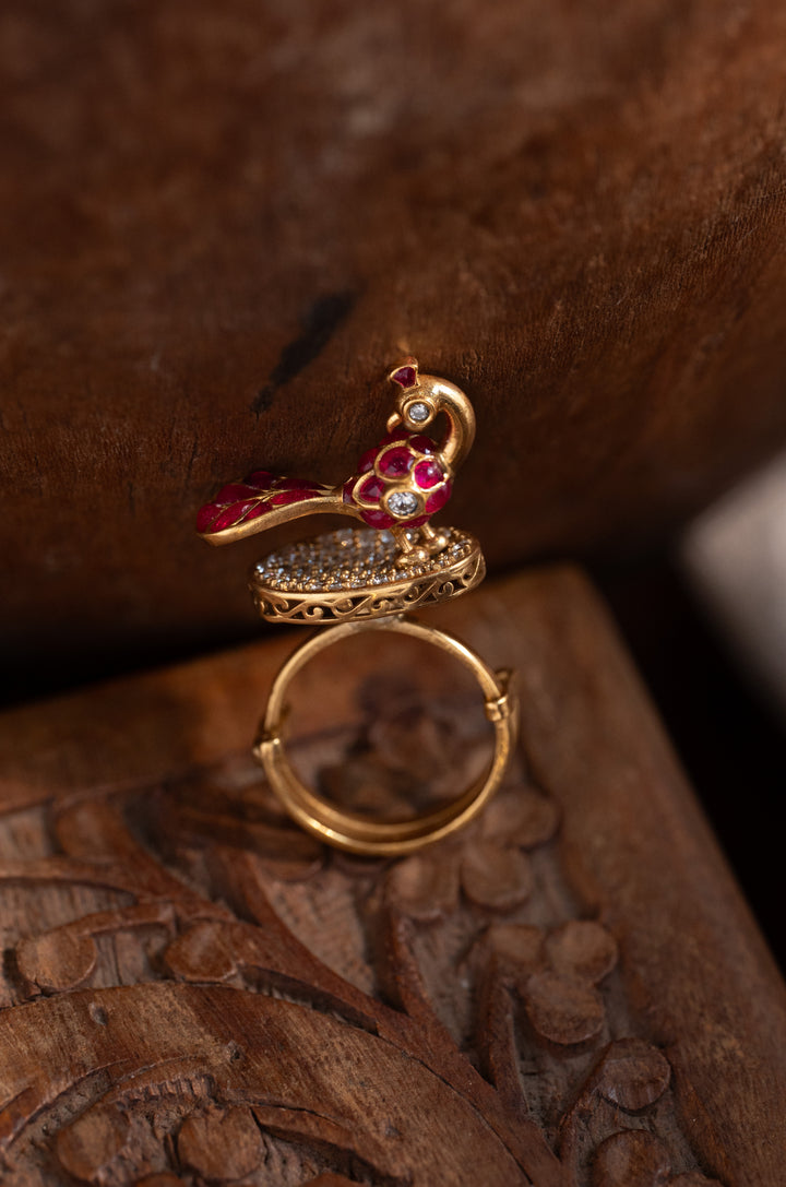 Mayura Polki Ring