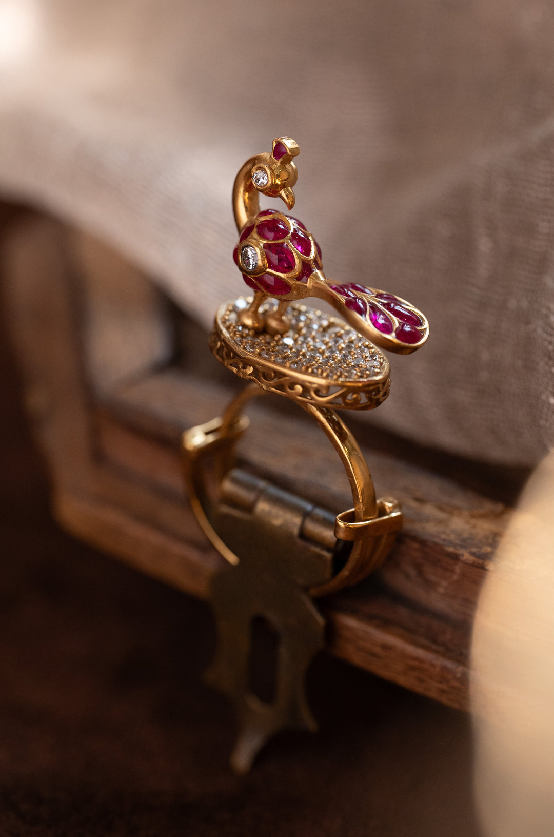 Mayura Polki Ring
