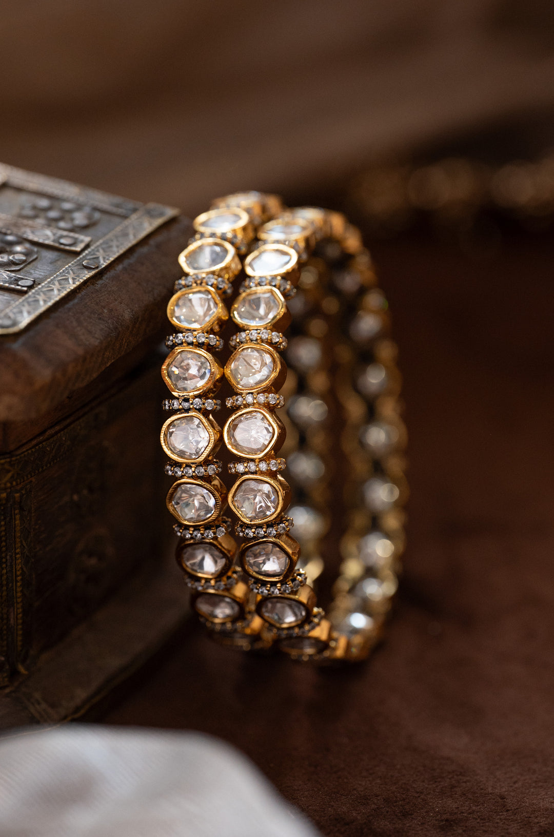 Zariya Polki Bangles - Set of 2