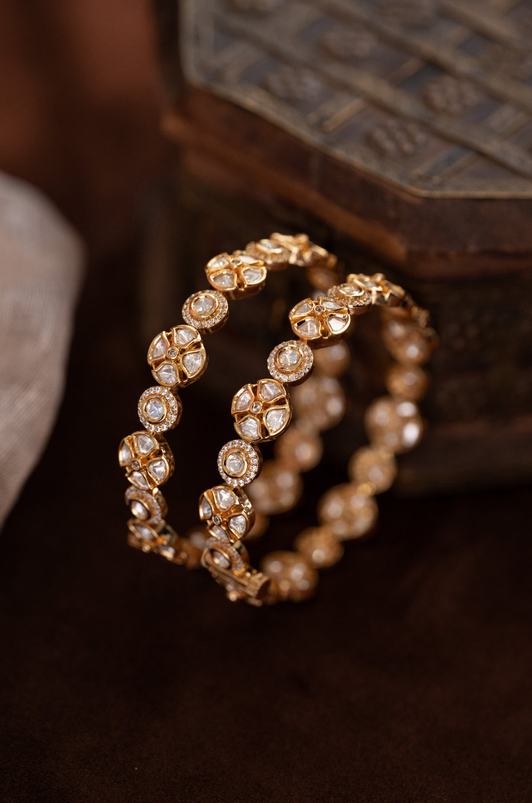 Ish Polki Bangles - Set of 2