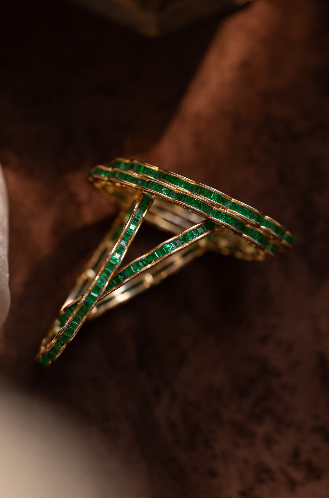 Iravati Green Bangles - Set of 4