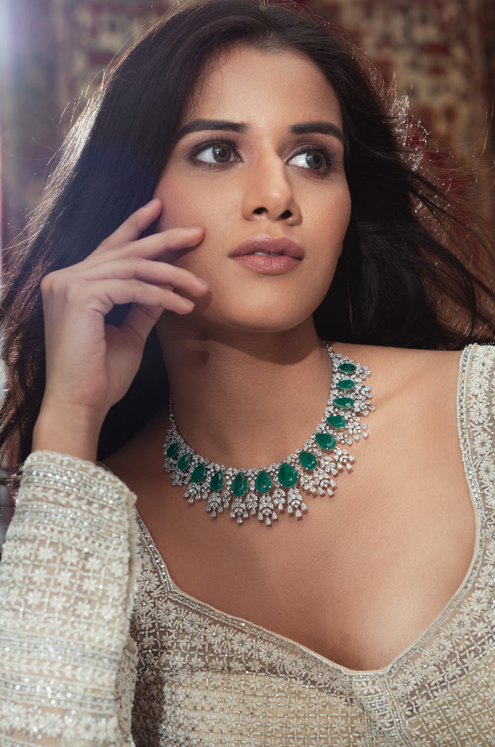 Valeria Green Necklace Set