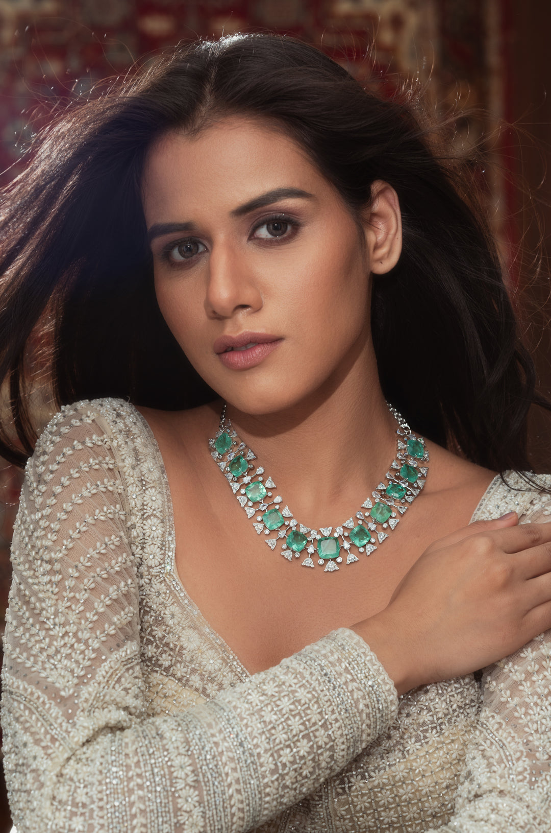 Meriol Mint Necklace Set