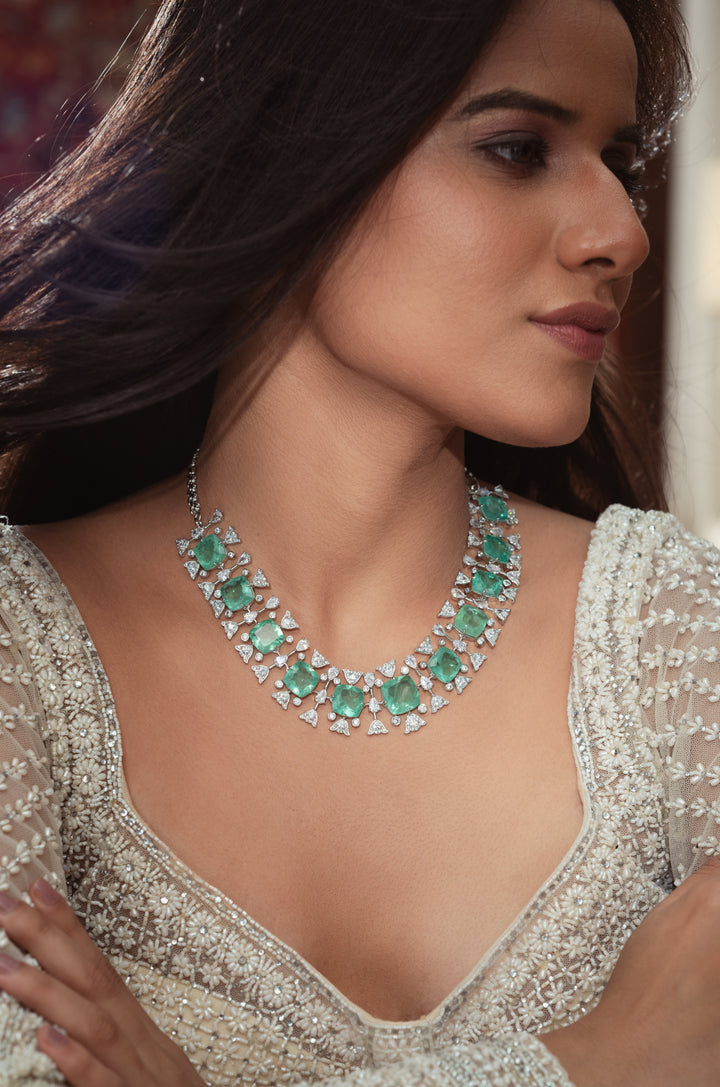 Meriol Mint Necklace Set