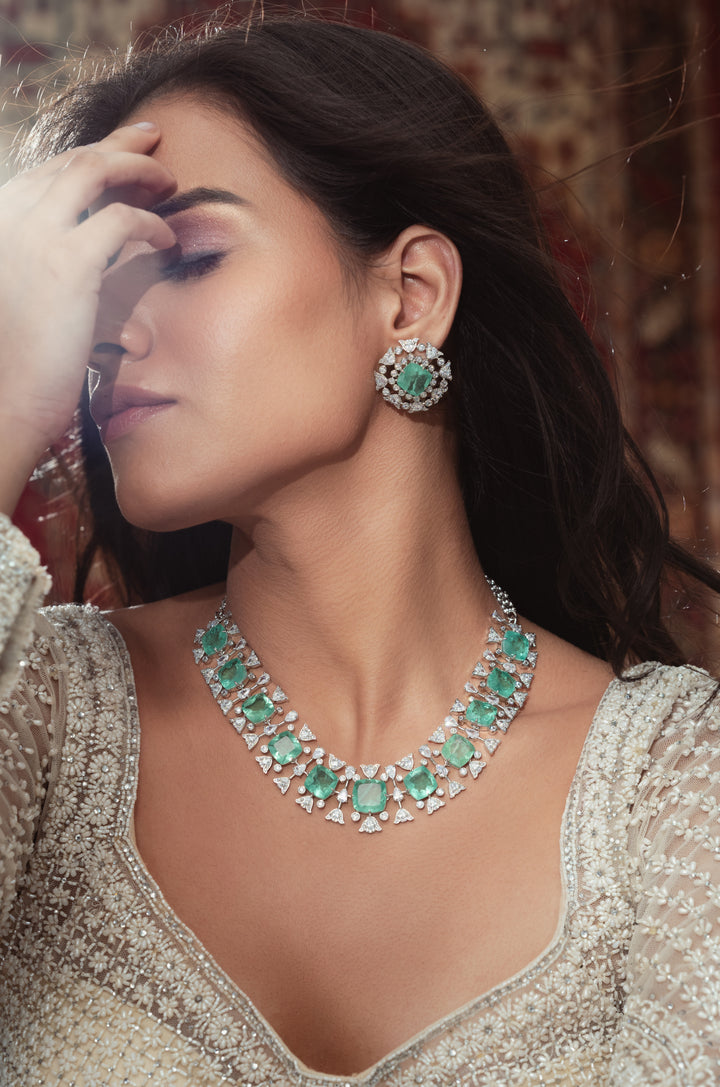 Meriol Mint Necklace Set