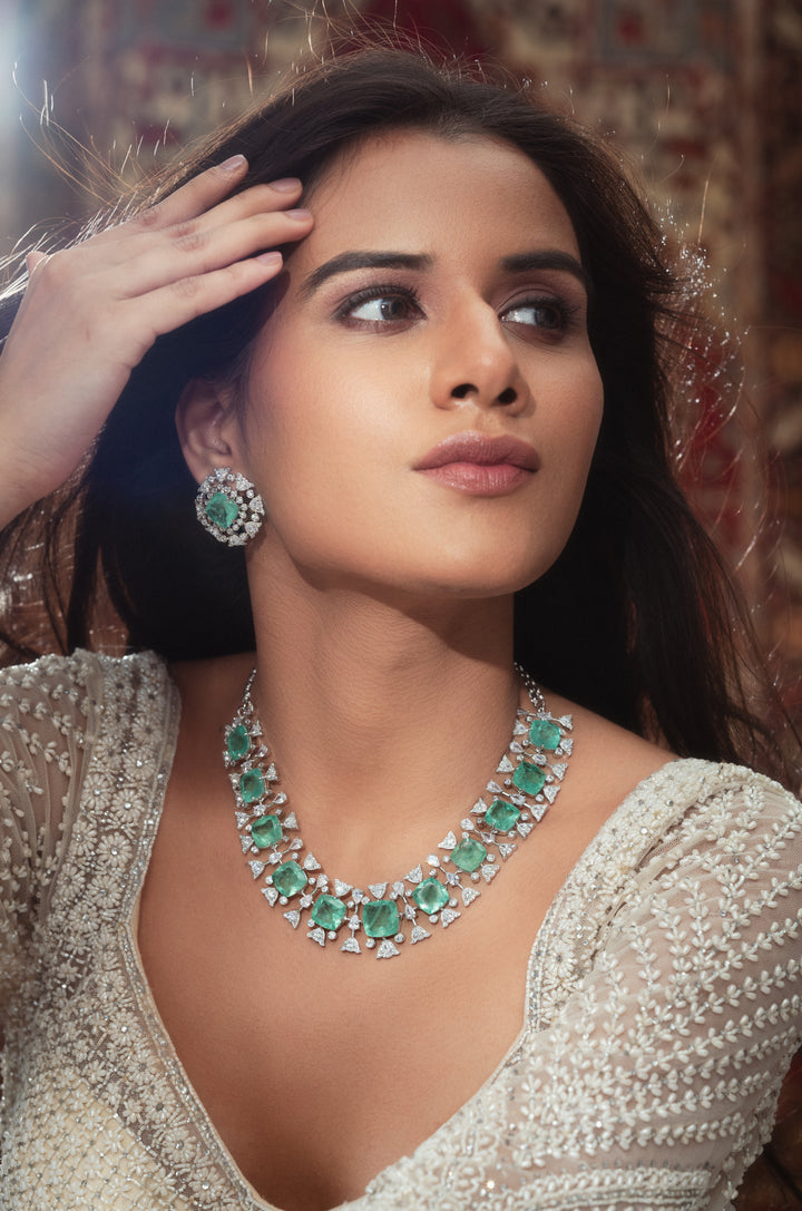 Meriol Mint Necklace Set