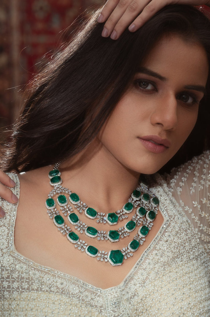 Hadley Green Victorian Necklace Set