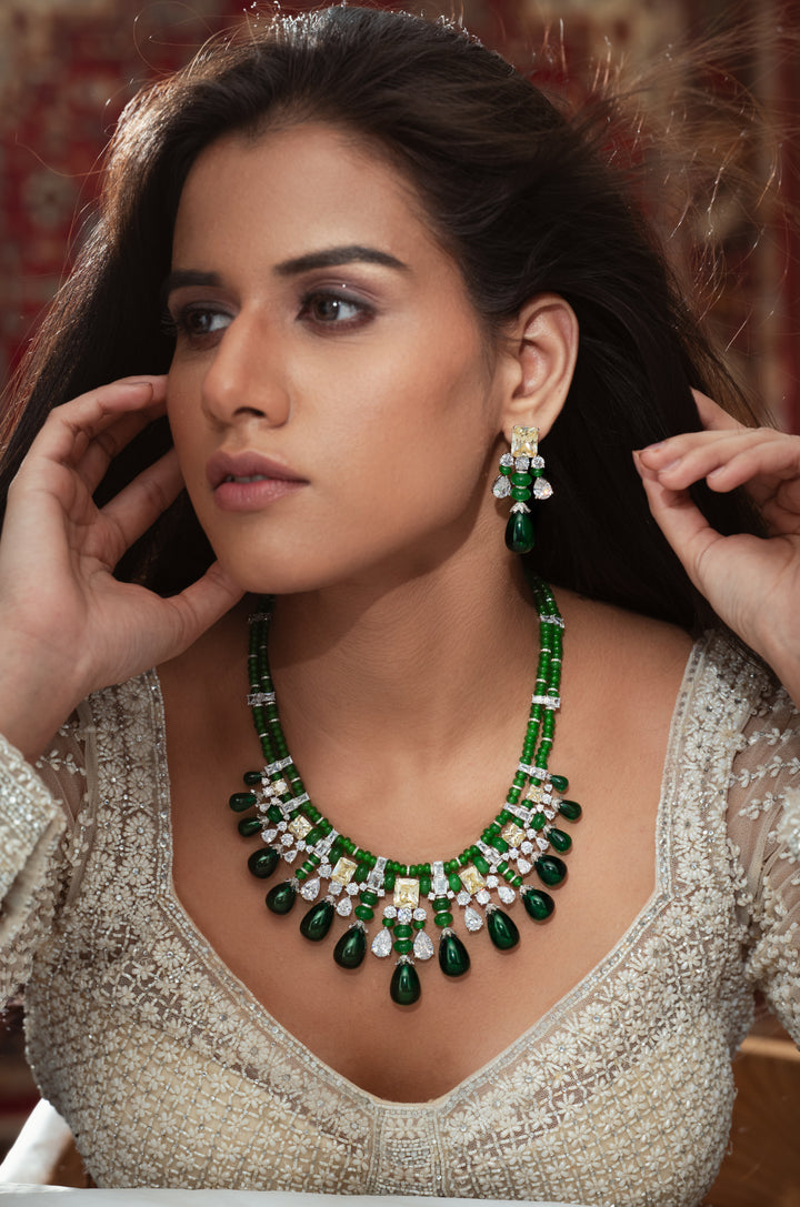 Parker Green Necklace Set