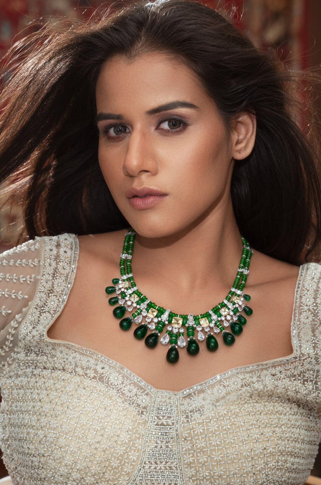 Parker Green Necklace Set