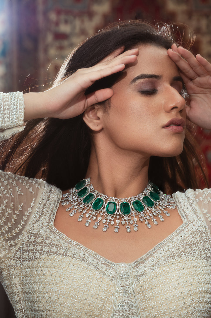 Emery Green Necklace Set