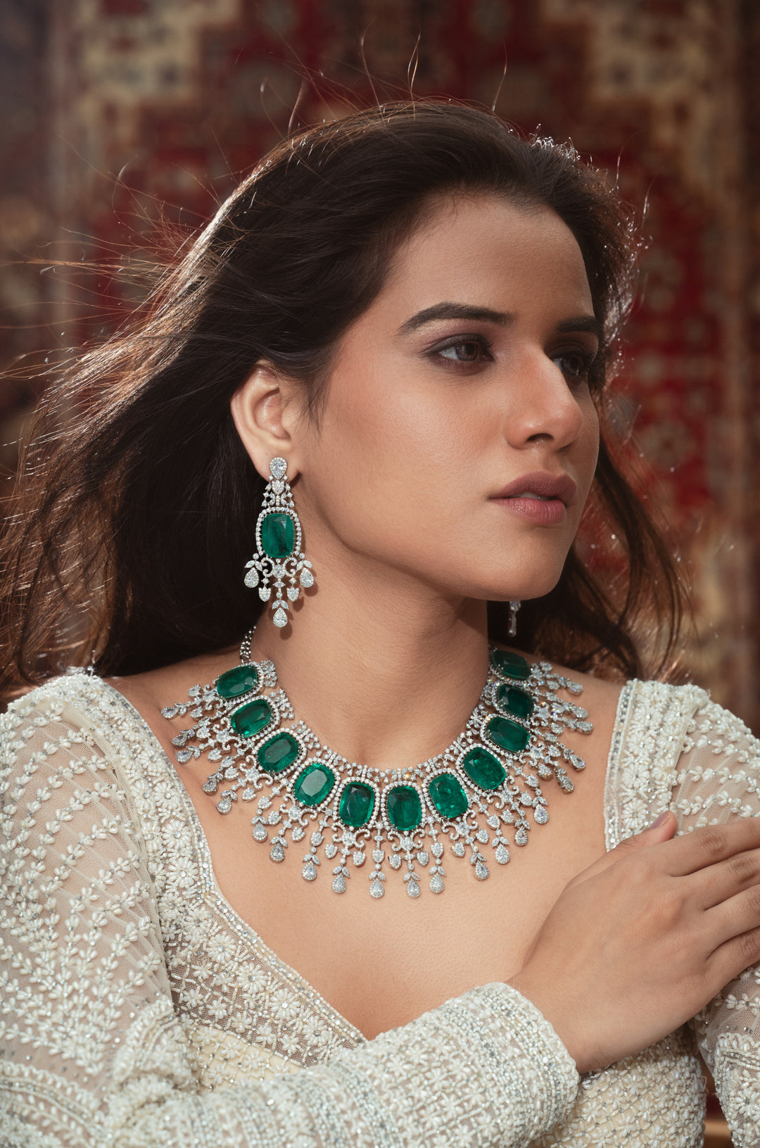 Emery Green Necklace Set