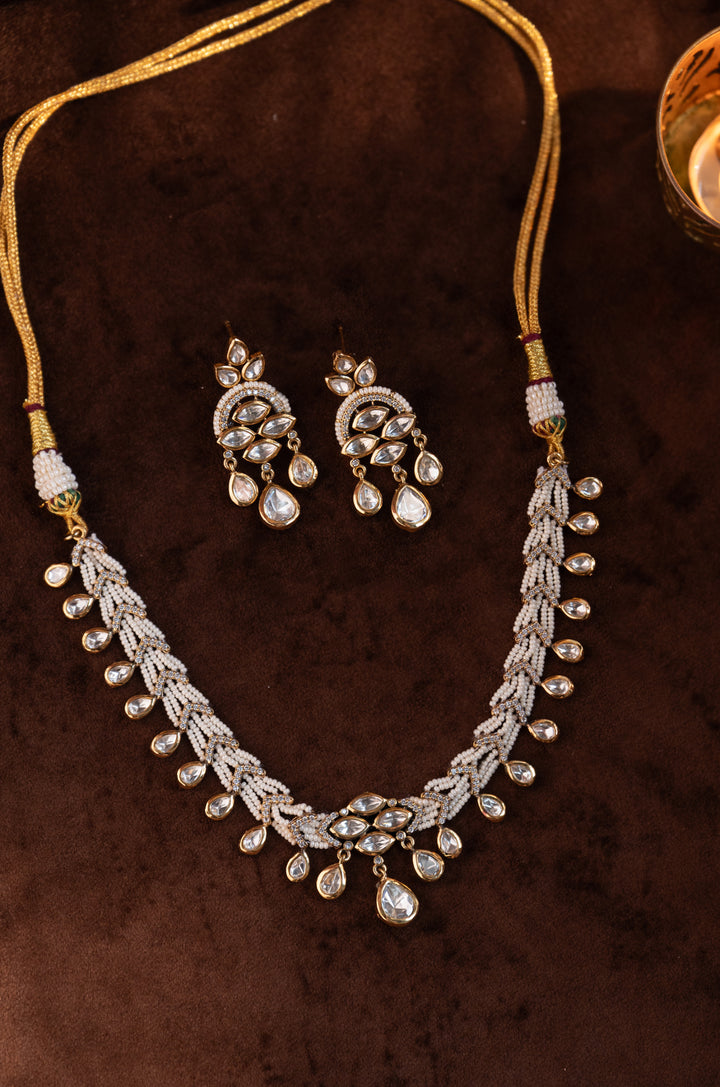 Naqsh Polki Necklace Set