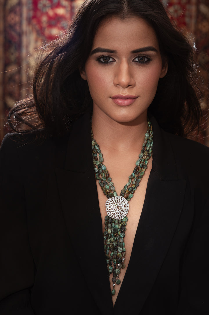 Zinnia Multicolored Statement Necklace