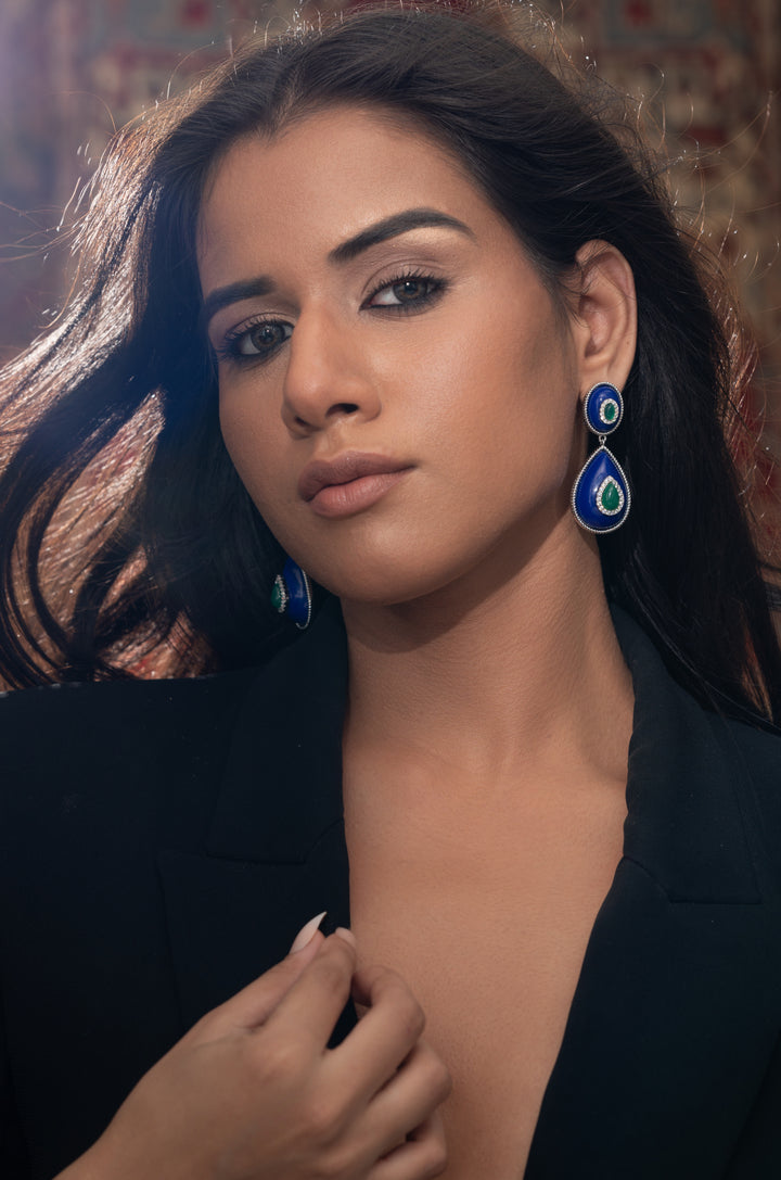 Bianca Blue Earrings