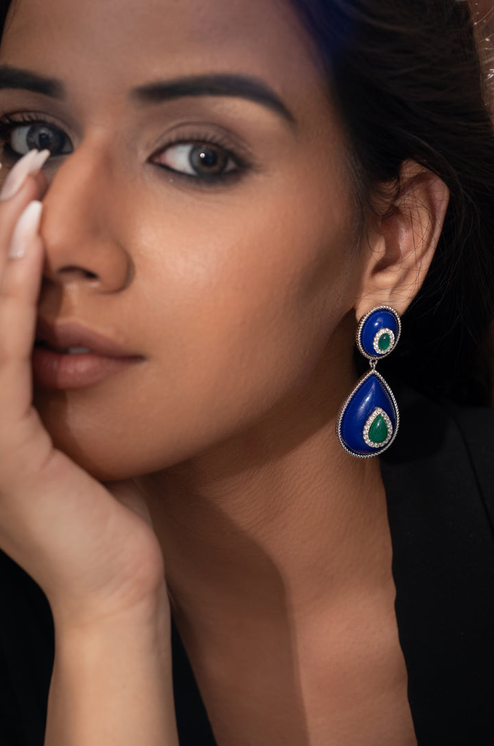 Bianca Blue Earrings