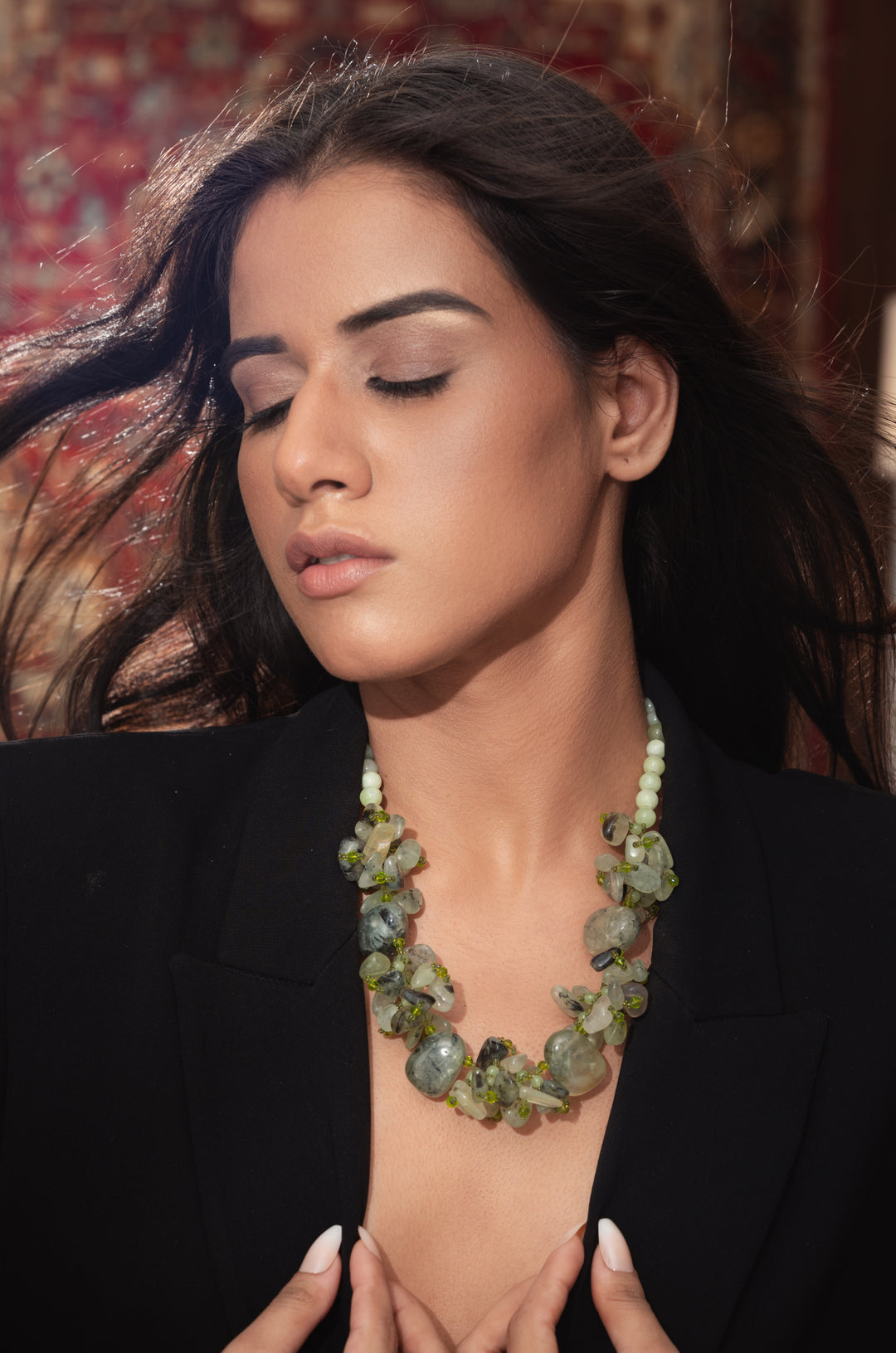 Esme Green Statement Necklace