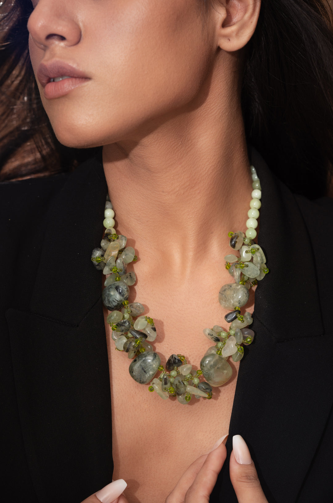 Esme Green Statement Necklace