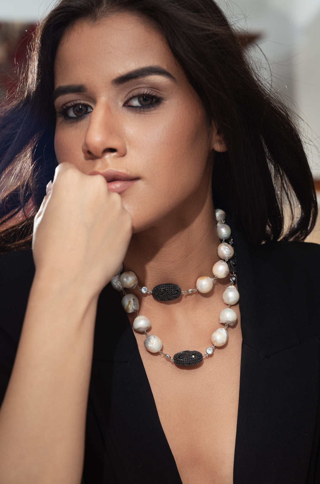 Theron Baroque Pearl Necklace