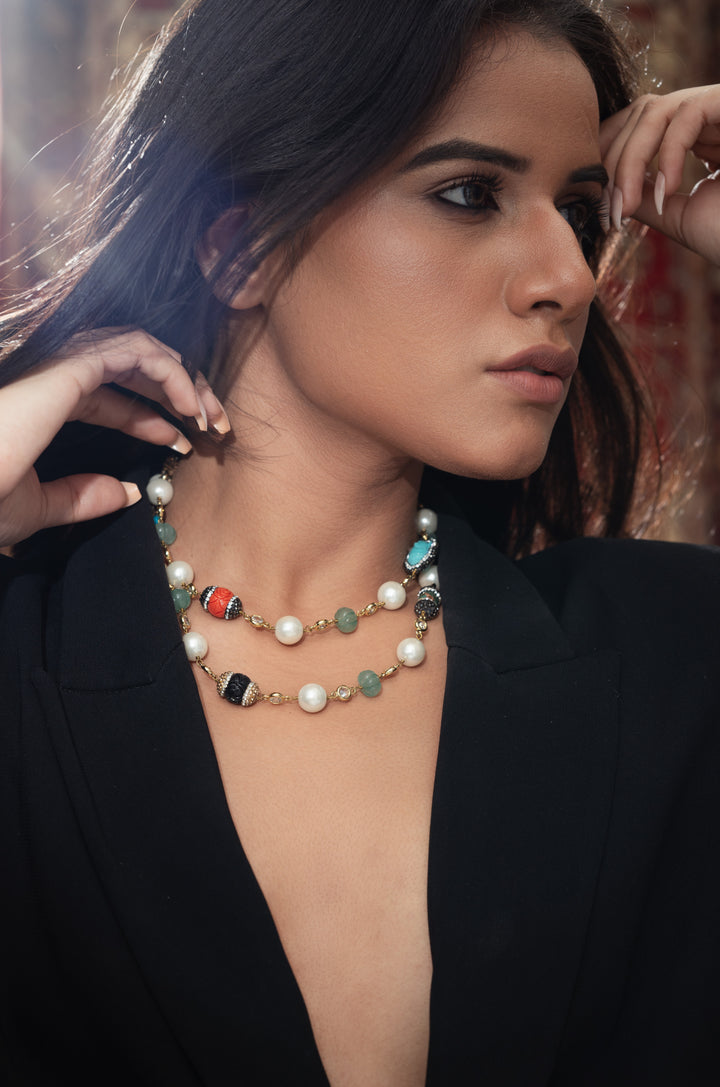 Caroline Multicolored String Necklace