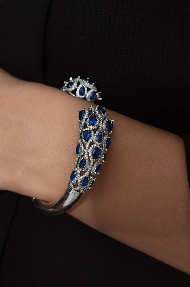 Emily Blue Faux Diamond Bracelet