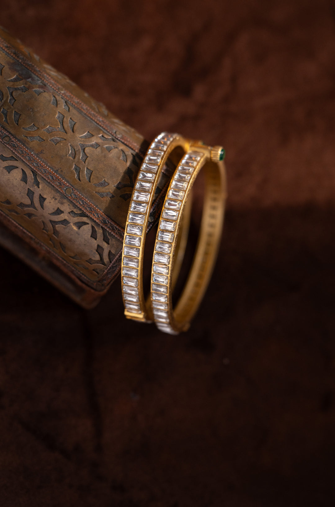 Naaz Kundan Bangles - Set of 2
