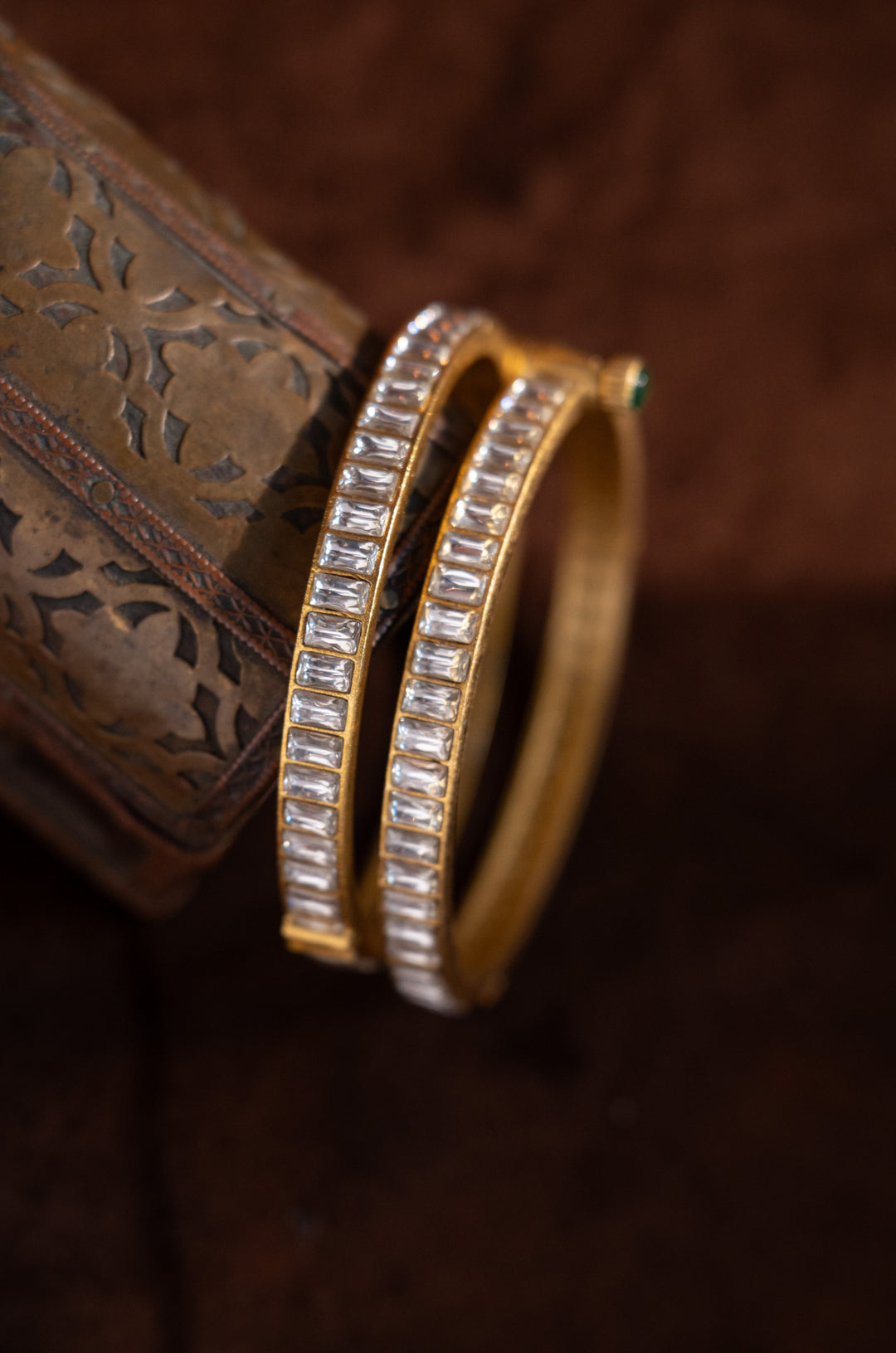 Naaz Kundan Bangles - Set of 2