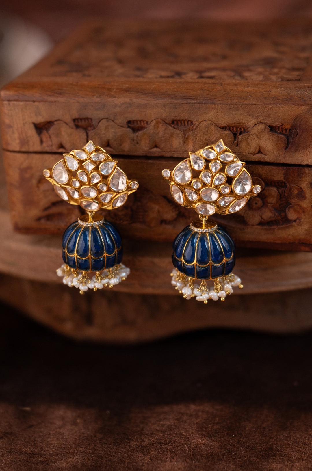 Gautami Fine Silver Jhumka Earrings